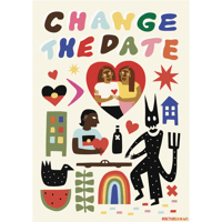 Image 1 of 'CHANGE THE DATE' POSTER (A2)
