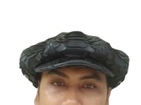 Image 3 of Newsboy Hat for Men Snakeskin Flat Cap Series