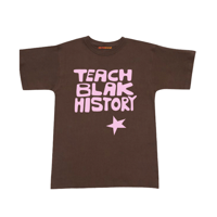 Image 1 of TEACH BLAK HISTORY STAR TEE