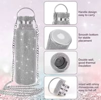 Image 7 of Aria Diamond Tumbler 12oz, 16oz, 25oz |  Pink Diamond
