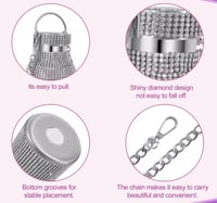 Image 8 of Aria Diamond Tumbler 12oz, 16oz, 25oz |  Pink Diamond