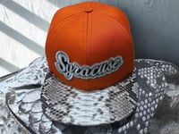 Image 1 of Custom Embroidered Snakeskin Hat