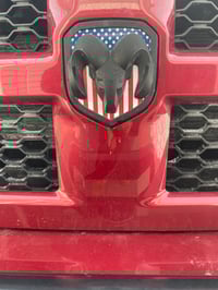 Image 2 of 2013-2018 RAM 1500/2500 Grille Emblem Inlay (4th gen.)
