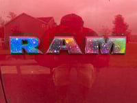 Image 4 of RAM 1500 Solid/Camo Color Door Vinyl Overlays 