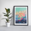 "Nacre" print