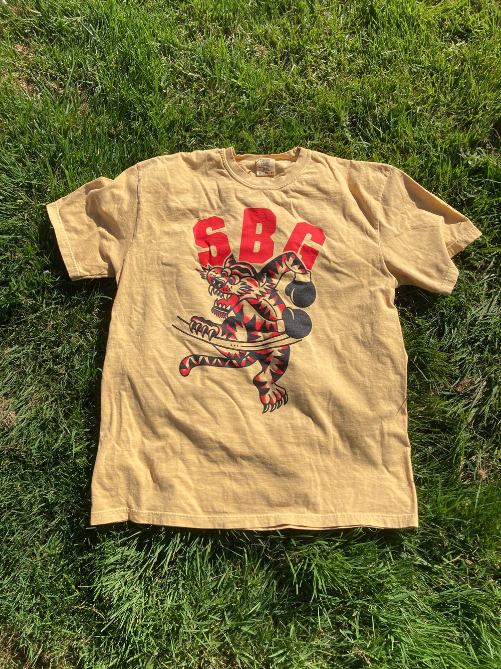 Yellow T-shirt w/ Fighting Tiger