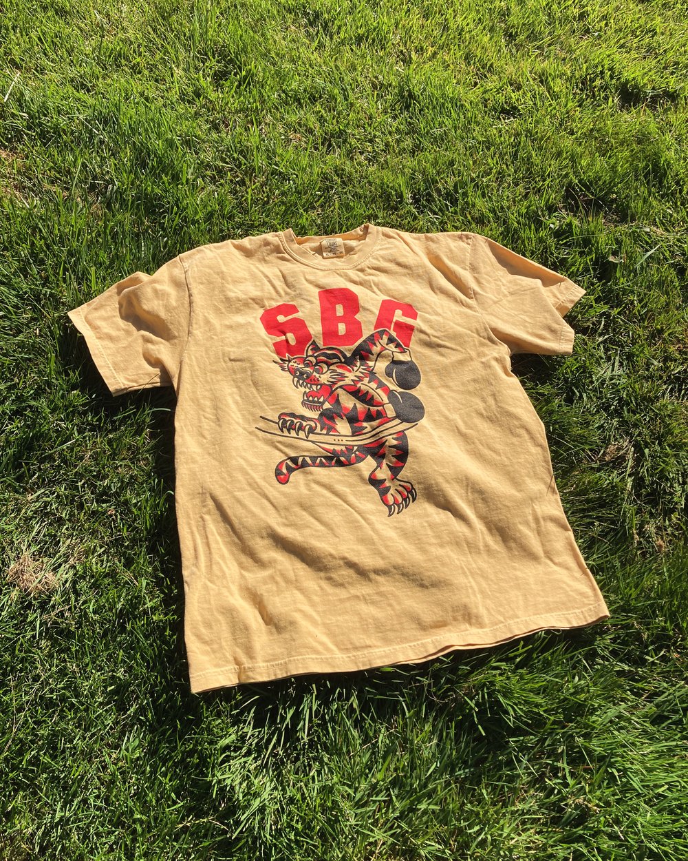 Yellow T-shirt w/ Fighting Tiger