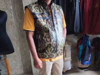 Image 2 of Genuine Python Snakeskin Motorcycle Leather Vest 