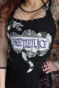 Image 1 of Beetlejuice halter top