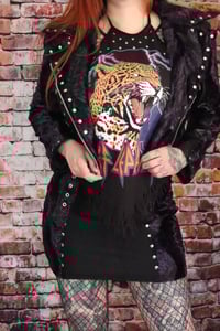 Image 5 of Def Leppard purple Biker Jacket