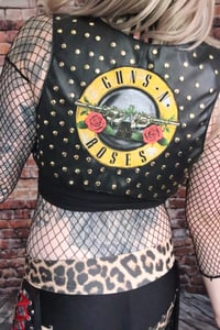 Image 1 of Guns N' Roses faux leather vest