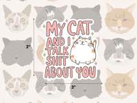 My Cat & I Sticker