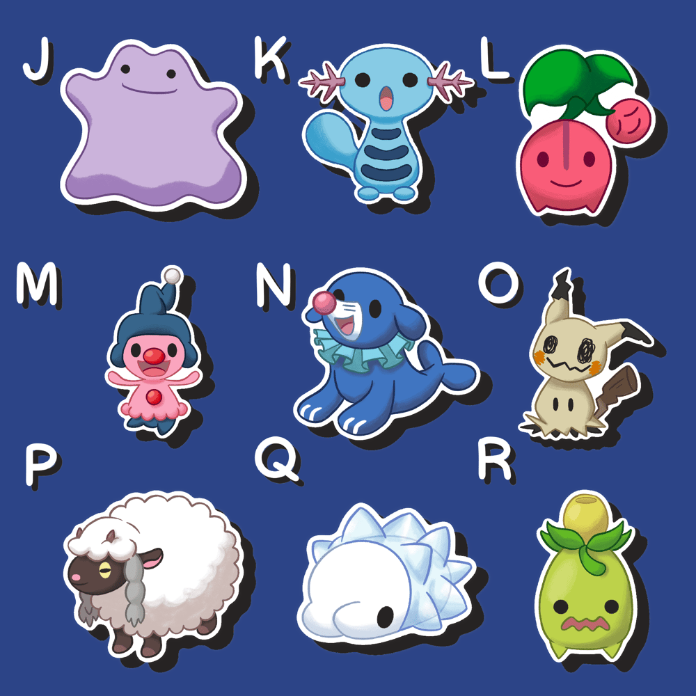 Cute Gaming Monsters Stickers