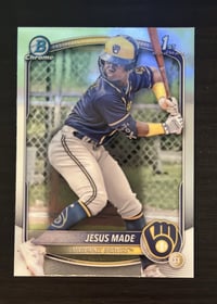 JESUS MADE - Bowman Baseball 2025 - BREWERS 1st Chrome