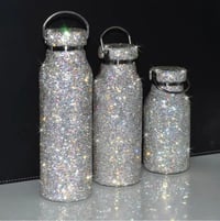 Image 4 of Aria Diamond Tumbler 12oz, 16oz, 25oz | Silver Diamond 