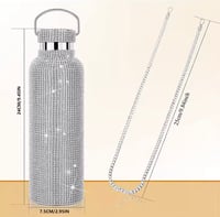 Image 14 of Aria Diamond Tumbler 12oz, 16oz, 25oz | Silver Diamond 