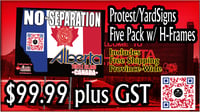 Image 3 of No To Separation- Alberta Turtle Island Canada Five Signs