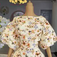 Image 2 of Ruffles Side Floral Dress