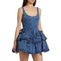 Image 5 of Denim Mini Vintage Dress 