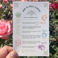 DAO Flower Pressing Instructions