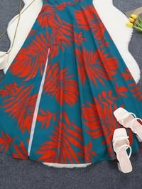 Image 7 of One Shoulder Tropical Print Maxi Dress