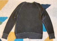 Image 6 of Japan Blue jeans Momotaro indigo dyed zipped cotton cardigan, size M