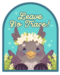 Image 2 of Griffon Leave No Trace Sticker