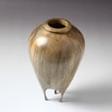 Birch Wood Vessel w/ Carved Legs