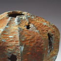 Ambrosia Maple Vessel w/ Carved, Burned, Rust & Patina
