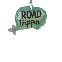 Image 2 of Road Trippin' Camper Shaped Resin Key Chain