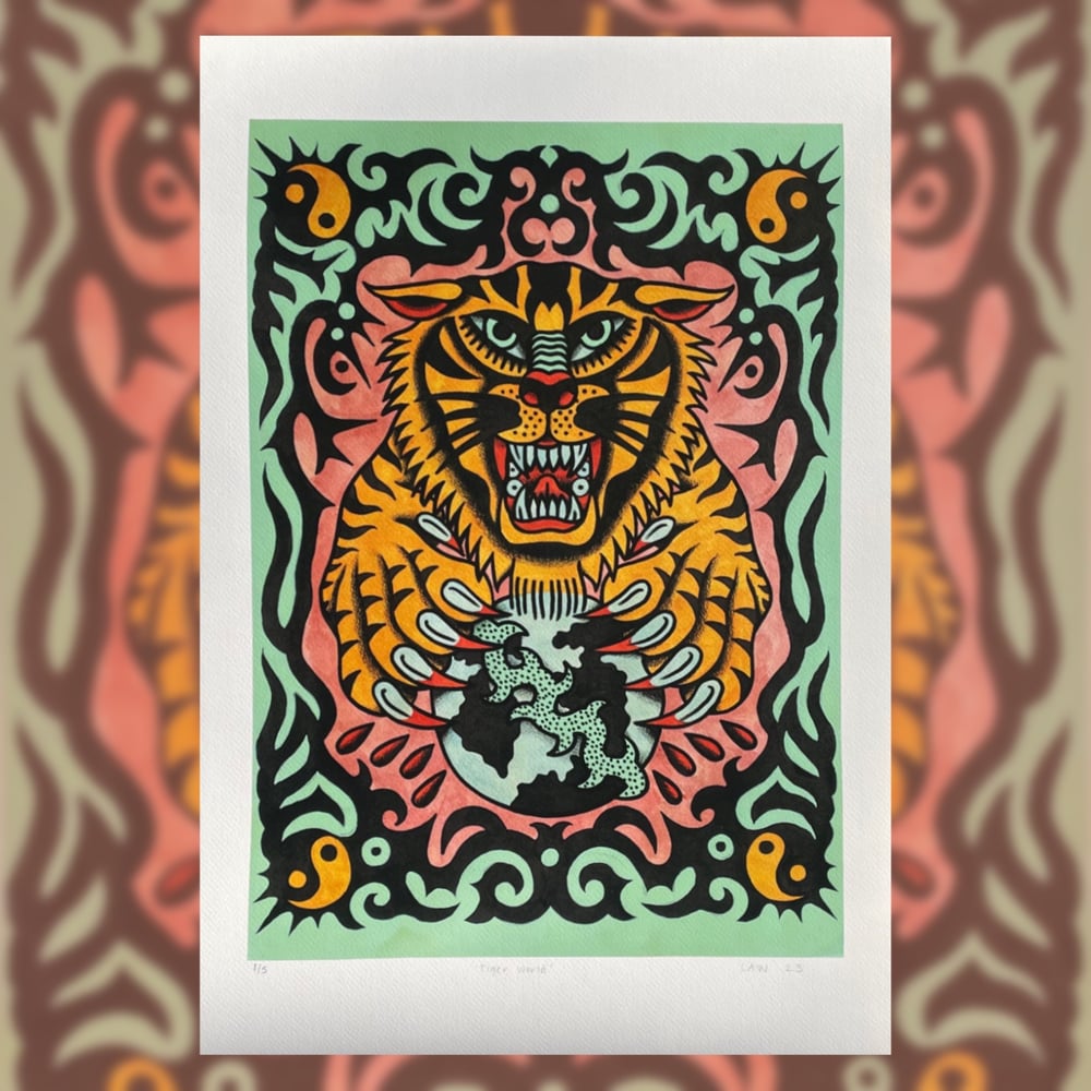 tiger world print