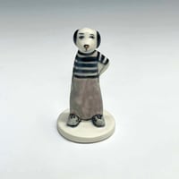 Image 1 of Actionless Figure: Dog with Striped Shirt