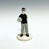 Image 1 of Action(less) Figure: Soccer Player with Black Shirt