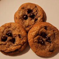Image 4 of Homemade Brown Butter Chocolate Chip Cookies Standard Size Decadent Buttery Cookies with Sea Salt 