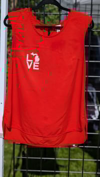 Image 1 of LOVE red blouse Medium