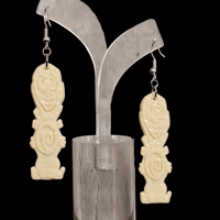 Image 4 of Disneyland Trader Sam's Swizzle Tiki Masks Dangle Earrings