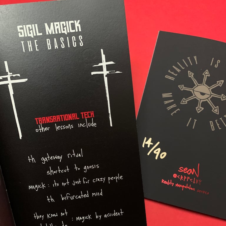 Sigil Magick the basics zine: Transrational Tech Vol.1 Image 4