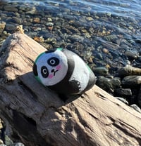 Image 1 of Pudding the Panda Rock 🐼💛