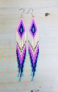 Quill fringe - pink, purple, blue
