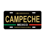 Image 1 of Mexico State License Plate Art Collection - 32 Mexican States with Color Options
