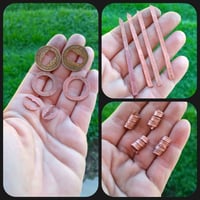Image 3 of Halfpenny Spiral Earrings