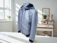 Image 2 of Cloud Silver Snakeskin Hoodie Jacket for Men