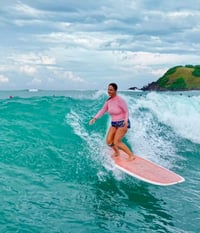 Image 3 of Ocean Rashie - Pale Pink