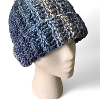 Image 2 of Cozy Crown Beanie Ocean Waves