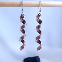 Image 1 of Halfpenny Spiral Earrings