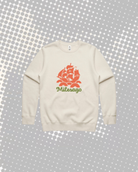 Image 1 of MILESAGO - "Burnt Reef" - Ecru Crewneck Jumper