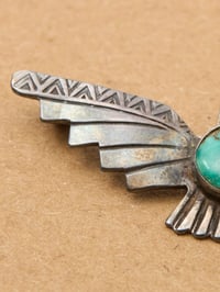 Image 4 of 40s NAVAJO THUNDERBIRD BROOCH PIN