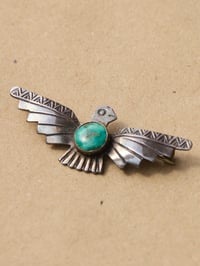 Image 1 of 40s NAVAJO THUNDERBIRD BROOCH PIN