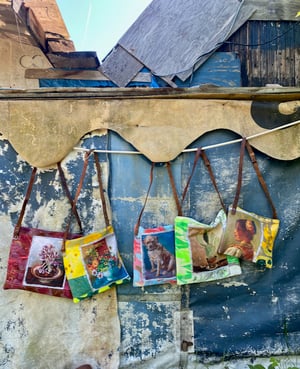 Image of collage bag - bouquet