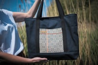 Image 4 of Pale peach and grey Tote bag